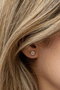 Heliophilia Silver Pendientes de Plata de Ley 925 con Oro Rosa y Circón